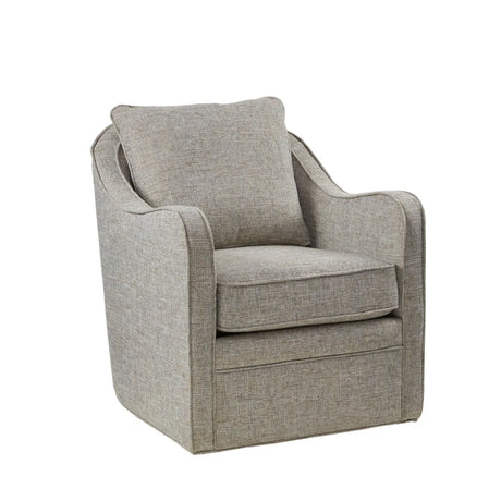 Wide Seat Arm Chair With 360 Degree Rotation - Furniture Home Direct