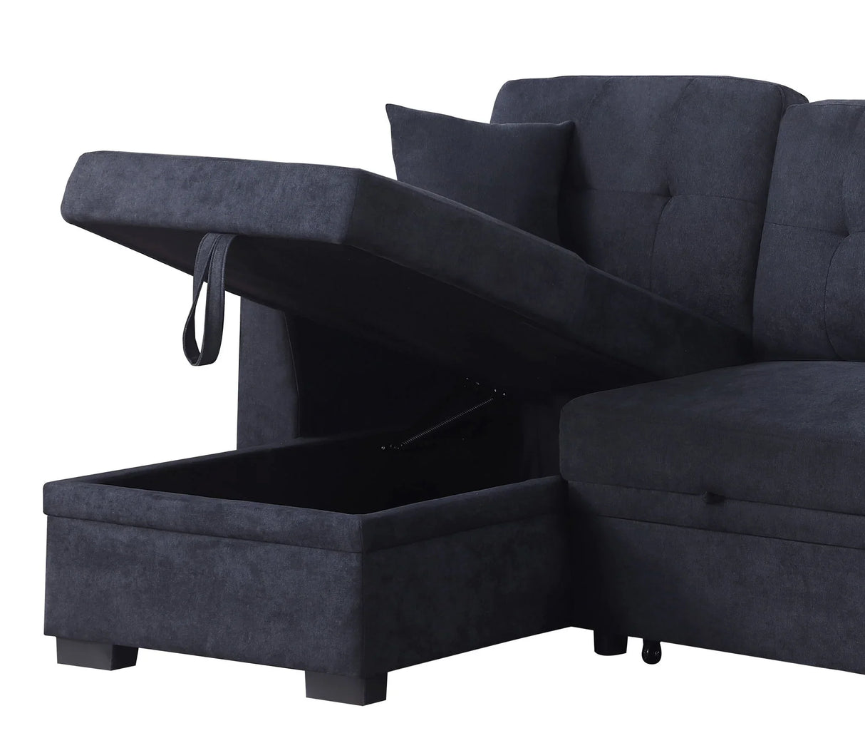 Sectional Sofa Bed - Dark Blue - Furniture Home Direct