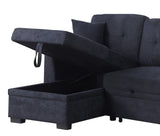 Sectional Sofa Bed - Dark Blue - Furniture Home Direct