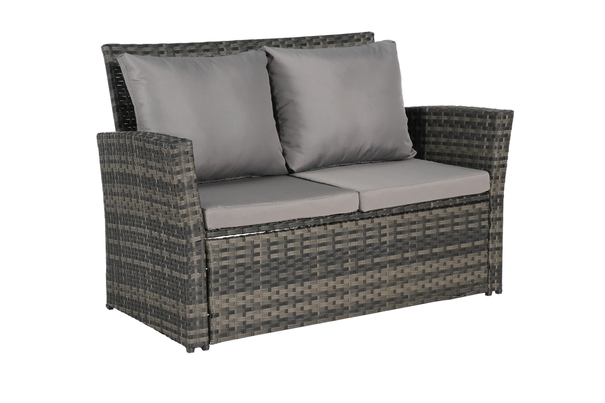 7 Piece Patio Set - Gray - Furniture Home Direct