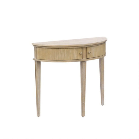 Vintage Inspired Storage Console Table With Fluted Doors - Furniture Home Direct