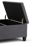 Ellis - Coffee Table Storage Ottoman Contemporary Design - Furniture Home Direct