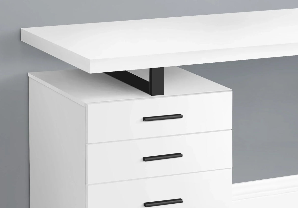 Computer Desk For Home Office, Left, Right Set - Up, Ample Storage Drawers - Furniture Home Direct