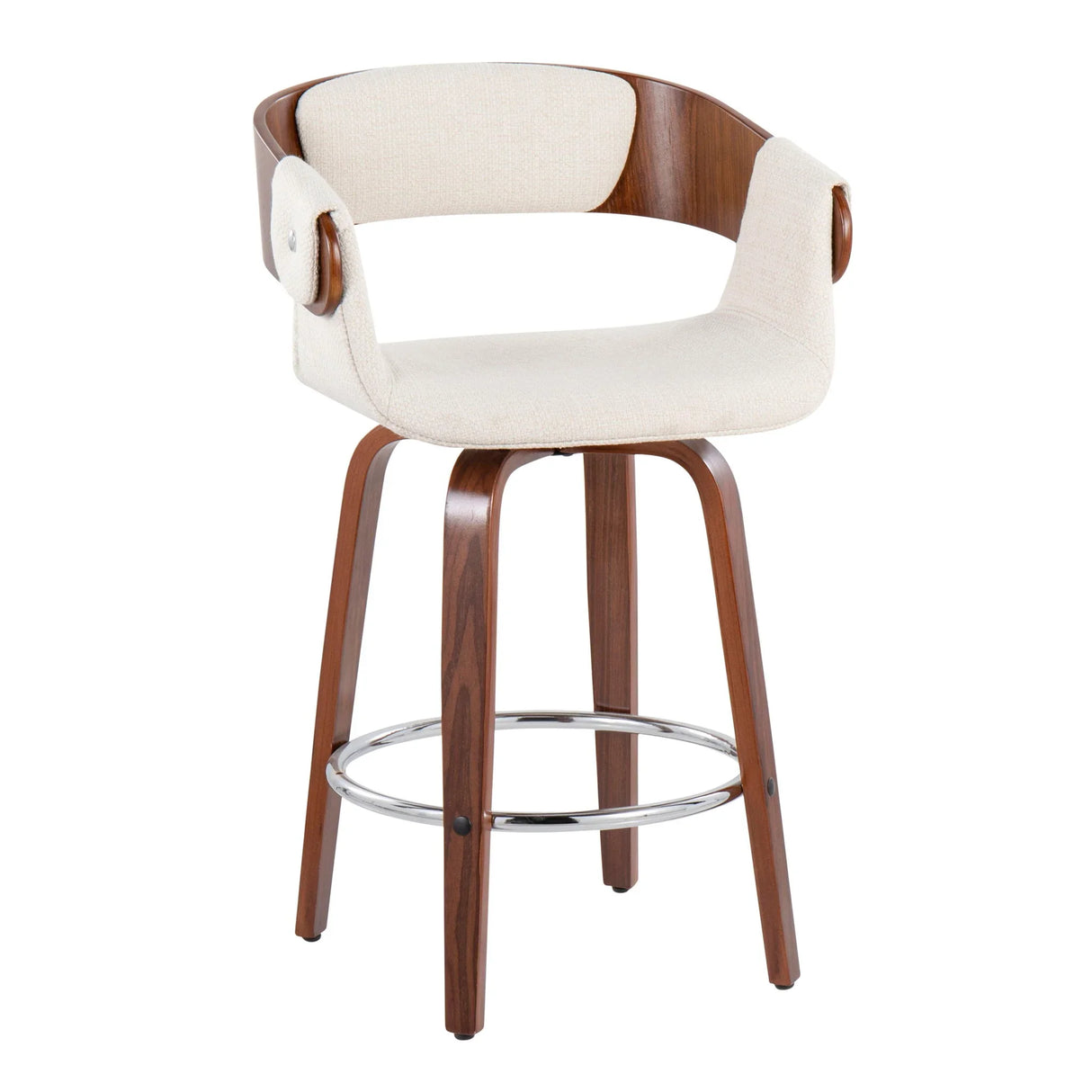 Elisa - Mid Century Modern Counter Stool (Set of 2) - Furniture Home Direct