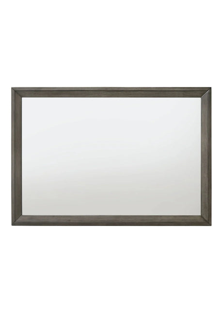 Escher - Mirror - Gray / Oak - Furniture Home Direct