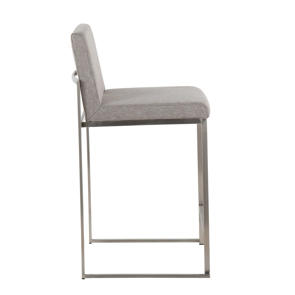 Fuji - Contemporary High Back Counter Stool, Functional Design - Furniture Home Direct