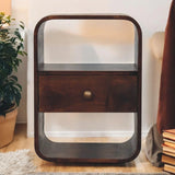 Curve Drawer Nightstand - Furniture Home Direct