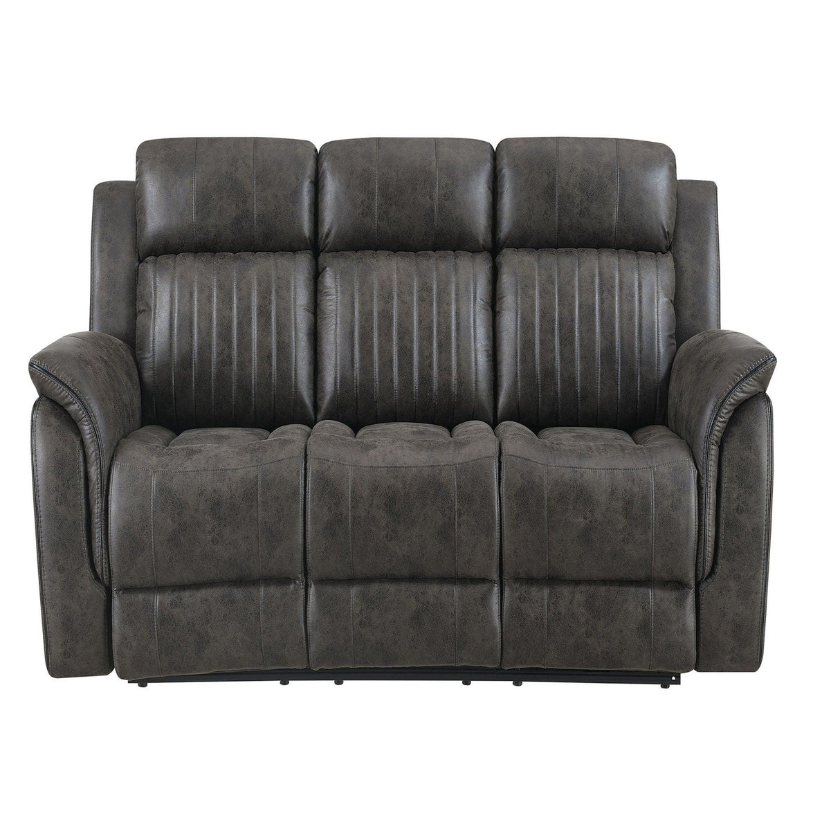 Steban - Reclining Sofa - Gray - Furniture Home Direct