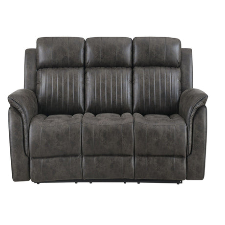 Steban - Reclining Sofa - Gray - Furniture Home Direct