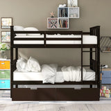 Bunk Bed With Ladder For Bedroom, Guest Room Furniture - Furniture Home Direct