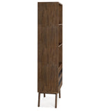 Clarkson - Bookcase With Storage - Rustic Natural Aged Brown - Furniture Home Direct