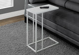 Accent Table, C - Shaped, Tempered Glass, Stylish Design Contemporary & Modern - Furniture Home Direct