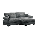Super Comfort Oversized Modular Sectional Sofa With Movable Ottoman - Furniture Home Direct