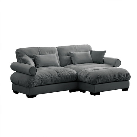Super Comfort Oversized Modular Sectional Sofa With Movable Ottoman - Furniture Home Direct