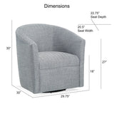 Lainey - Swivel Barrel Chair With 360 Degree Rotation - Furniture Home Direct