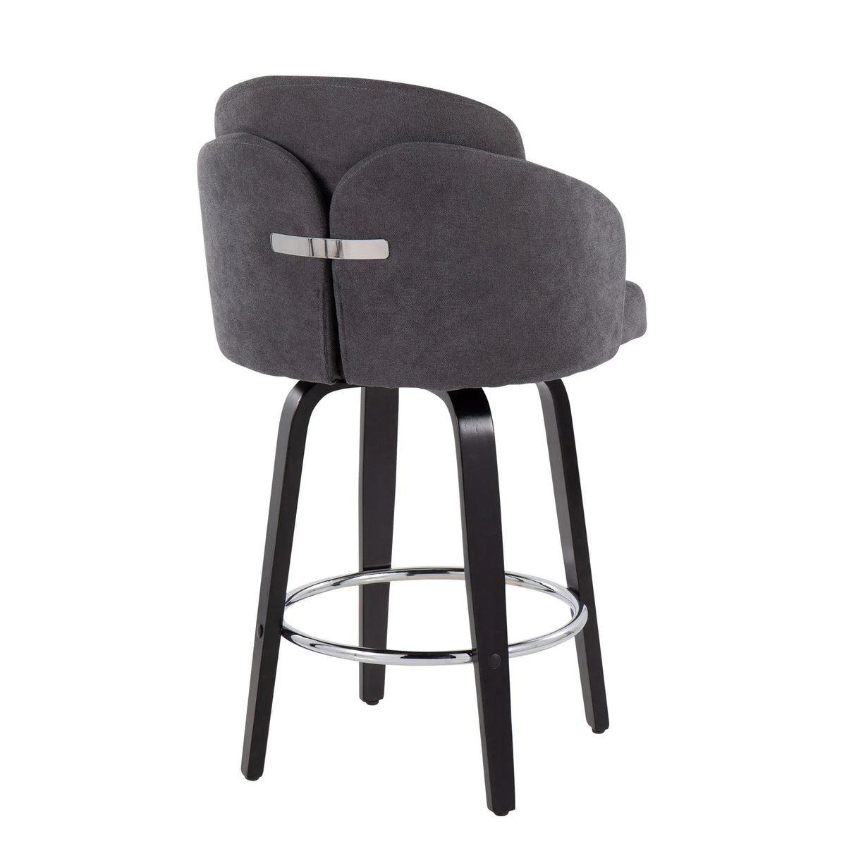 Dahlia - Contemporary Counter Stool Round Footrest (Set of 2) - Furniture Home Direct