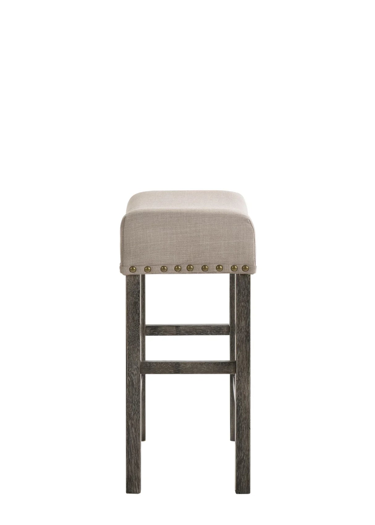 Martha II - Weathered Counter Height Stool (Set of 2) - Gray / Tan - Furniture Home Direct