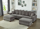 5 Seater Oversized Convertible L & U Shaped Couch - Furniture Home Direct