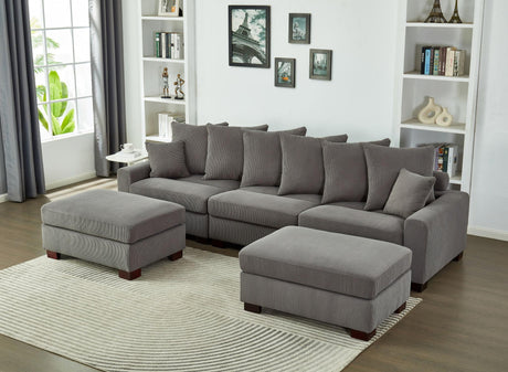 5 Seater Oversized Convertible L & U Shaped Couch - Furniture Home Direct