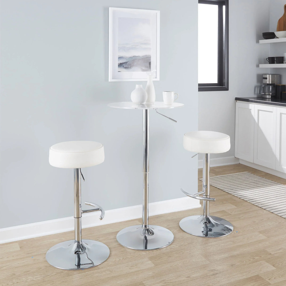 Adjustable Contemporary Bar Table - Furniture Home Direct