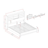 Soluto - Bed With Bookcase Headboard - Furniture Home Direct