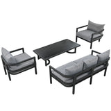 Modern Outdoor Patio Set - Gray - Furniture Home Direct