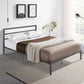 Metal Bed Frame With Headboard - Furniture Home Direct