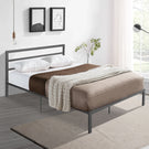 Metal Bed Frame With Headboard - Furniture Home Direct