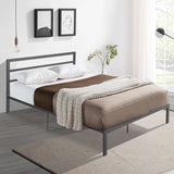 Metal Bed Frame With Headboard - Furniture Home Direct