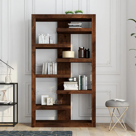 Sausalito - 6 Shelf Bookcase - Whiskey - Furniture Home Direct