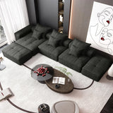 Modern Oversized Diy Combination Modular Sectional Sofa With Pillows - Furniture Home Direct