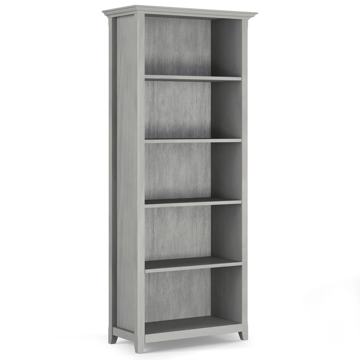 Amherst - 5 Shelf Bookcase - Fog Gray - Furniture Home Direct