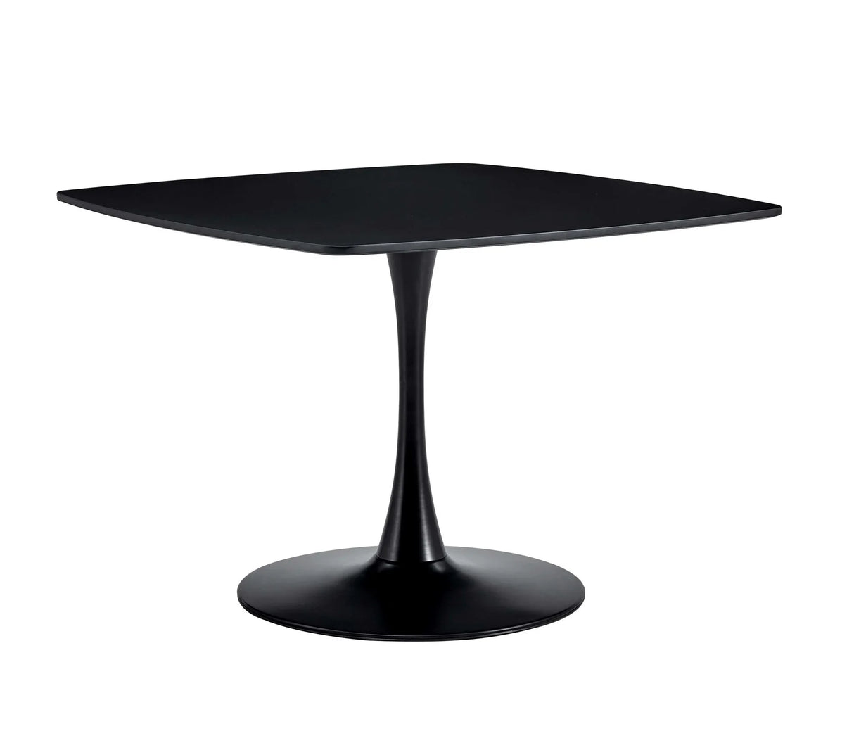Table Mid-Century Dining Table For 4-6 People With Round MDF Table Top, Pedestal Dining Table, End Table Leisure Coffee Table - Furniture Home Direct