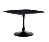 Table Mid-Century Dining Table For 4-6 People With Round MDF Table Top, Pedestal Dining Table, End Table Leisure Coffee Table - Furniture Home Direct