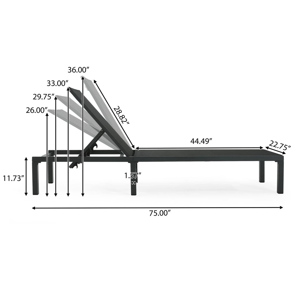 Westport - Outdoor Chaise Lounge (Set of 2) - Black