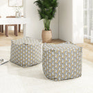 Pouf Luxury Oversized Bean Bag Cube Ottoman - Furniture Home Direct