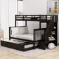 Bunk Bed With Twin Size Trundle, Storage And Guard Rail For Bedroom - Furniture Home Direct