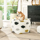 Pouf Luxury Oversized Bean Bag Cube Ottoman - Furniture Home Direct