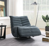 Talmon - Chenille Glider Recliner With Swivel - Furniture Home Direct