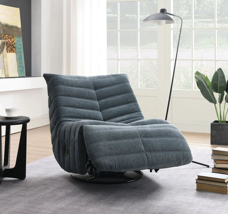 Talmon - Chenille Glider Recliner With Swivel - Furniture Home Direct