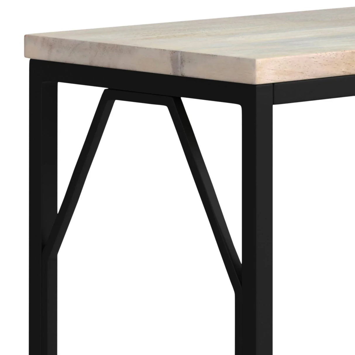 Selma - Handcrafted Metal And Wood Accent Table - Furniture Home Direct