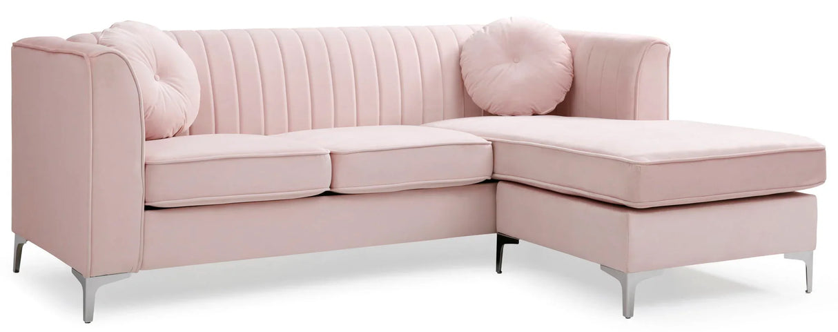 Delray - Micro Suede Sofa Chaise - Furniture Home Direct