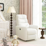 Bloomy - High Back Power Recliner Motion Chair - Chiffon White - Furniture Home Direct