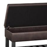 Cosmopolitan - Storage Ottoman Bench With Open Bottom - Furniture Home Direct