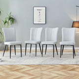Modern Minimalist Dining Chairs With Metal Legs - Furniture Home Direct