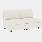 3 Piece Modular Living Room Set with Different Configurations, Off White - Furniture Home Direct