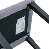 Dining Chairs Set Four Light Linen Upholstered Gray - Furniture Home Direct