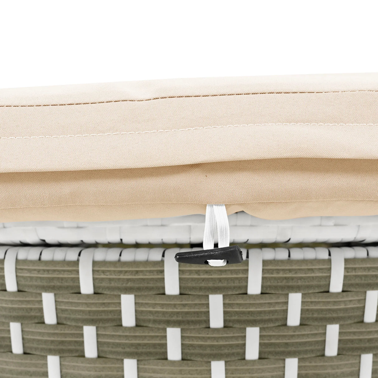 Outdoor Daybed With Canopy Weatherproof Rattan Beige - Furniture Home Direct