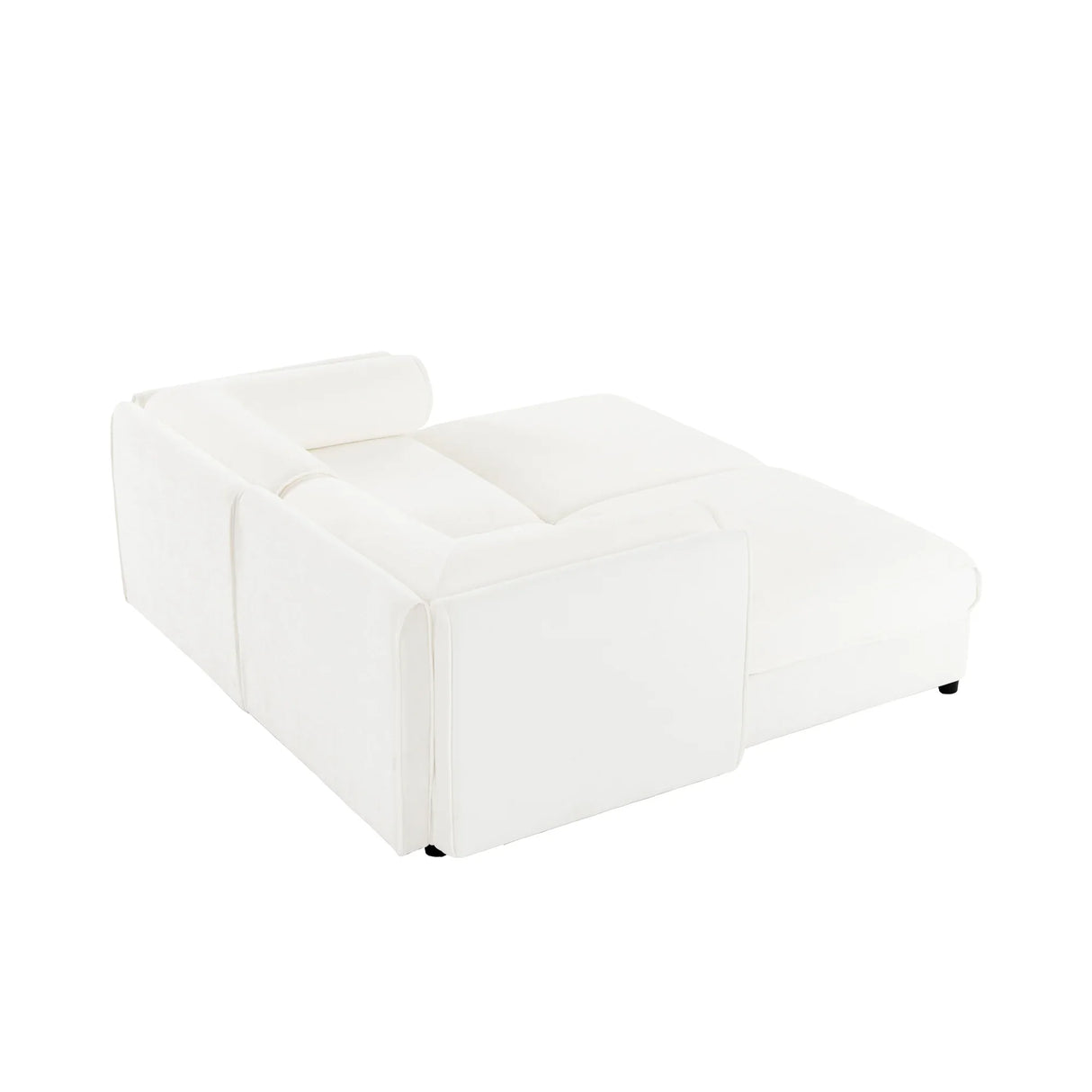 Chenille Loveseat with 2 Ottomans - Furniture Home Direct