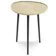 Tanner - Metal Side Table - Gold - Furniture Home Direct